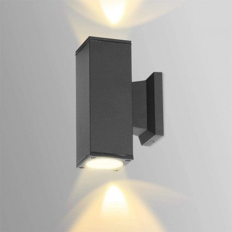 Lampada Da Muro Applique Da Giardino Lanterna Attacco GU10 IP65 Nero Aigostar