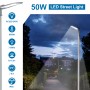 Armatura Stradale Lampione Led 50W Aigostar IP65 Bianco Freddo 6500K