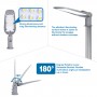 Armatura Stradale Lampione Led 30W Aigostar IP65 Bianco Freddo 6500K
