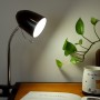 Lampada Da Tavolo Nera Per Lampadine Led E27 Con Clip Aigostar