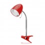 Lampada Da Tavolo Rossa Per Lampadine Led E27 Con Clip Aigostar