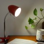 Lampada Da Tavolo Rossa Per Lampadine Led E27 Con Clip Aigostar