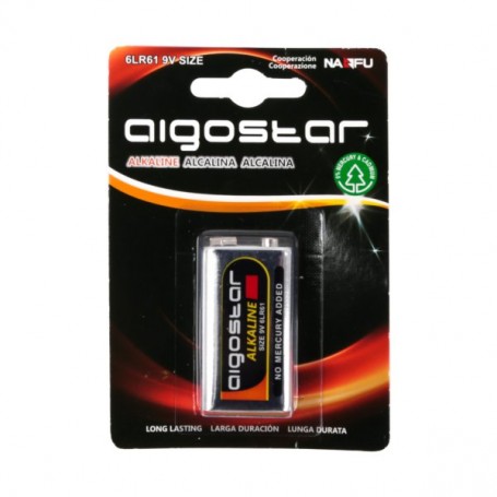 Batterie Aigostar Alcaline 9V Confezione da 1 Pila Alcaline