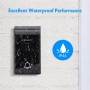Campanello Senza Fili Wireless Impermeabile IP44 da Esterno Aigostar Bianco Nero