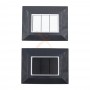 Placca Compatibile Vimar Eikon Grigio Scuro 3, 4, 7 Posti