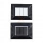 Placca Compatibile Vimar Eikon Nera 3, 4, 7 Posti