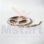 Striscia Led 12W/MT 24V PCB 10mm 600 Led SMD 2835 IP65 4000K 5MT