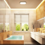 Plafoniera LED Ovale Nera 15W Luce Calda 3000K 55*100*200 IP54