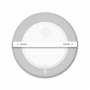 Plafoniera Led 6W Bianca Applique Rotondo Luce Neutro 4000K
