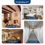 Plafoniera Led 18W Bianca Applique Rotondo Luce Calda 3000K