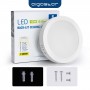 Plafoniera Led 18W Bianca Applique Rotondo Luce Neutro 4000K