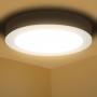 Plafoniera Led 18W Bianca Applique Rotondo Luce Fredda 6500K