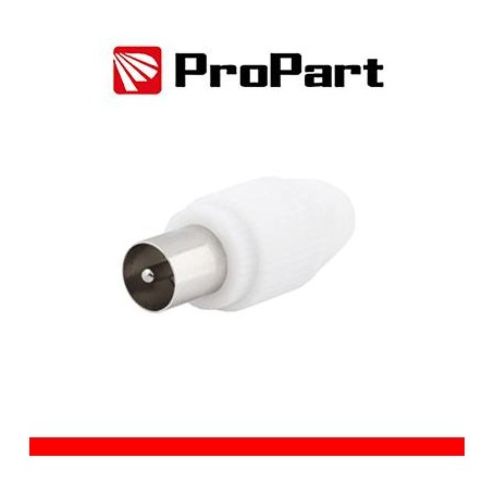Spina antenna TV 75 Ω 9.5mm new