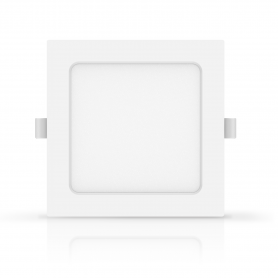 Faretto Led Da Incasso Quadrato 9W 3000k Retroilluminato Foro 110-120mm