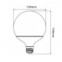 Lampada Globo LED G120 E27 24W 6000K Luce Fredda