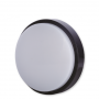 Plafoniera LED Rotonda Nera 15W Luce Calda 3000K Ø180*55 IP54