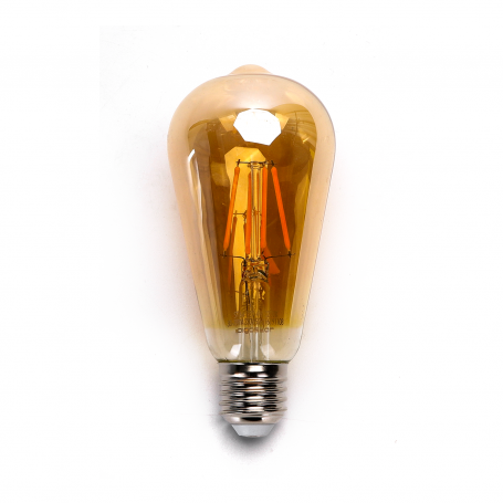 Lampadina LED Filamento ST64 4W E27 2200K Luce Calda