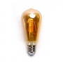 Lampadina LED Filamento ST64 4W E27 2200K Luce Calda
