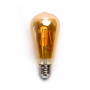 Lampadina LED Filamento ST64 8W E27 2200K Luce Calda