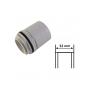Raccordo Tubo - Scatola Passo Metrico 32 mm IP65 in PVC Grigio