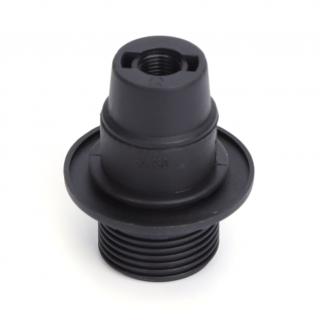 Portalampada E14 Nero 250V in Plastica Con Anello