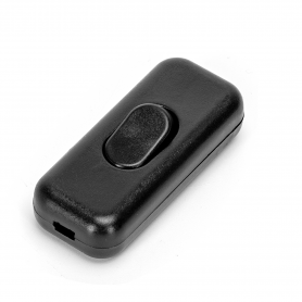 Interruttore Passafilo Nero in Linea 4A-250V