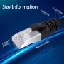 Cavo di Rete Ethernet Piatto cat.7 Nero 3 Metri Aigostar