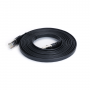 Cavo di Rete Ethernet Piatto cat.7 Nero 3 Metri Aigostar