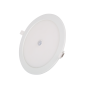 Faretto Led Rotondo 24W con Sensore Di Movimento 6000k Luce Fredda