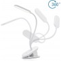 Aigostar Lampada da Tavolo LED clip 2,5W 4000K 160lm Dimmerabile Bianca