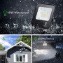 Faro Proiettore Led 50W Nero da Esterno IP65 Bianco Naturale 4000K