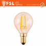 FSL Lampada Sfera Filamento Ambra Vintage 4W 2200K E14 330LM