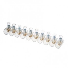 Morsetti a Cappuccio Volanti Trasparenti 10 poli 16 mm2 500V 1 Stecca Morsetti a Cappuccio Volanti Trasparenti 10 poli 16 mm2 500V 1 Stecca