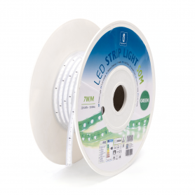 Striscia Led ARIEL 220V 2835 IP65 7W Al Metro Luce Verde 120 Led/mt