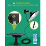 Lampada Applique Led Solare CCT 50W Cavo 3mt 6500K IP65 Con Telecomando
