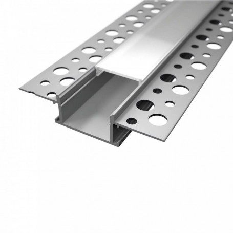Profilo da incasso 2 Metri per Cartongesso in Alluminio XL Doppia Striscia LED