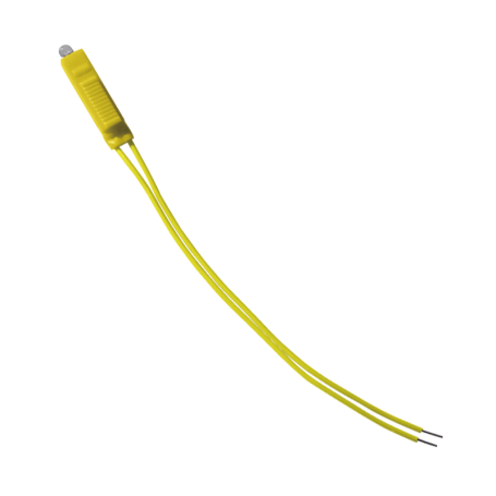 Lampada Spia Led 230V Gialla Cavo 100mm per Frutti Axolute