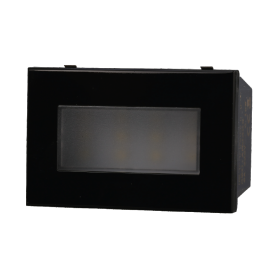 Segnapasso Led 3 Moduli 2,4W da Incasso Per Scatola 503 Nero IP20 3000K compatibile BTicino Axolute