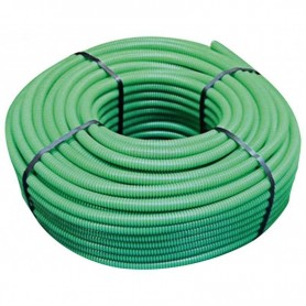 Tubo Corrugato Diametro 25MM Verde Senza Tirafilo Euronorm