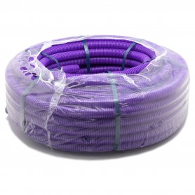 Tubo Corrugato Diametro 25MM Viola Senza Tirafilo Euronorm