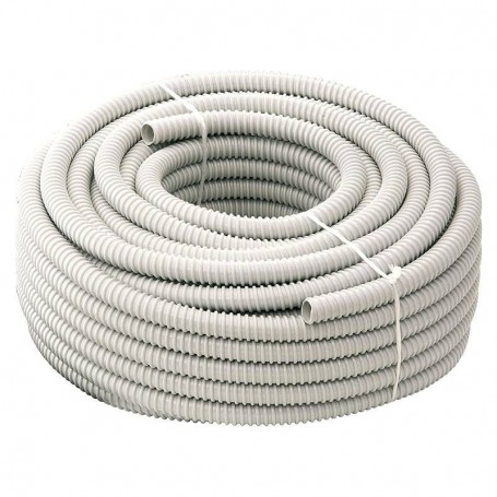 Tubo Corrugato Diametro 25MM Bianco Senza Tirafilo Euronorm