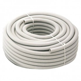 Tubo Corrugato Diametro 32MM Bianco Senza Tirafilo Euronorm