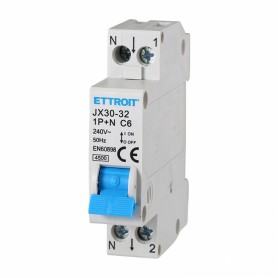 Ettroit Interruttore Magnetotermico 1P+N 6A 220V 4.5KA JX150640