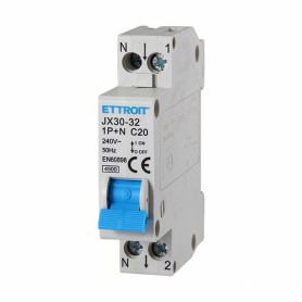 Ettroit Interruttore Magnetotermico 1P+N 20A 220V 4.5KA JX152040