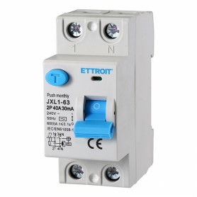 Ettroit Interruttore Differenziale Puro 2P 40A 30mA 220V-6KA JX324061