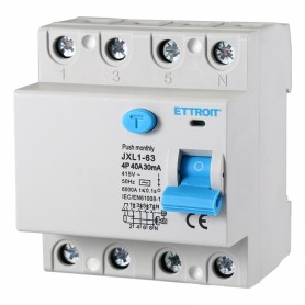 Ettroit Interruttore Differenziale Puro 4P 40A 30mA 380V-6KA JX344061