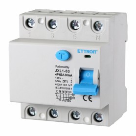 Ettroit Interruttore Differenziale Puro 4P 63A 30mA 380V-6KA JX346361