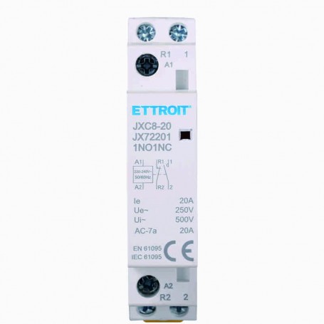 Ettroit AC Contattore DIN RAIL 2P 220V 20A 1 Contatto NO 1 Contatto NC