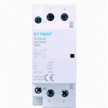 Ettroit AC Contattore DIN RAIL 2P 220V 40A 2 Contatti NO