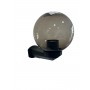 Lampada Applique Sfera a Parete Da Esterno IP44 E27 Fumè D.200mm